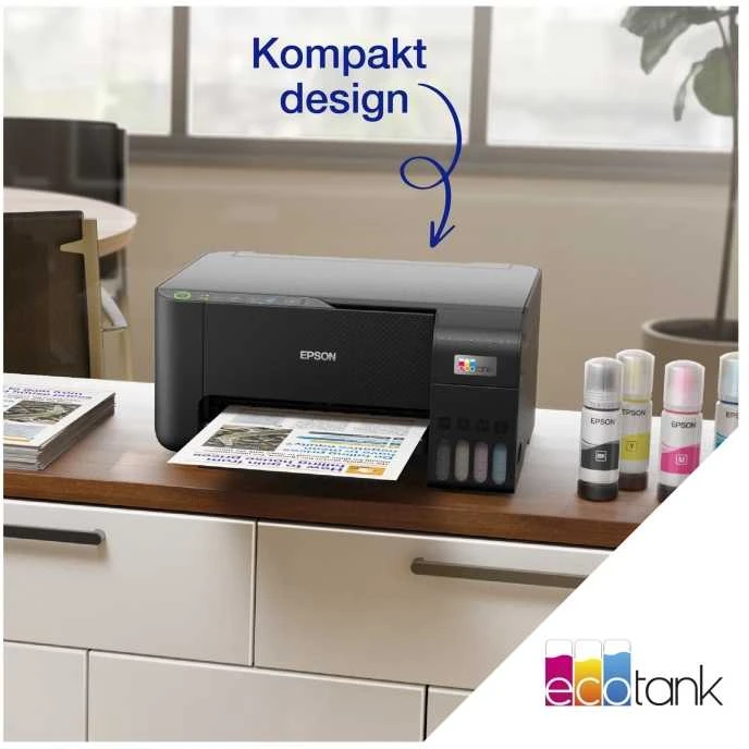 Spausdintuvas Epson EcoTank ET-2862, Inkjet, Spalvotas spausdinimas, 5760 x 1440 DPI, A4, Direct spausdinimas, Juodas