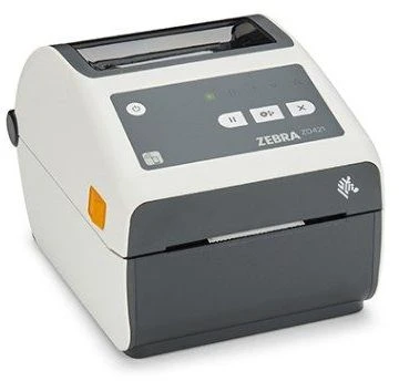 Zebra ZD421T, Terminio pernešimo spausdintuvas, 203 x 203 DPI, 102 mm/sek., Laidinis ir belaidis, Pilka, Balta