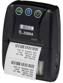 Zebra ZQ210, 2.25 inch DT Spausdintuvas, Bluetooth, label&receipt spausdinimas, Belt clip, USB cable, English/Latin/Cyrillic