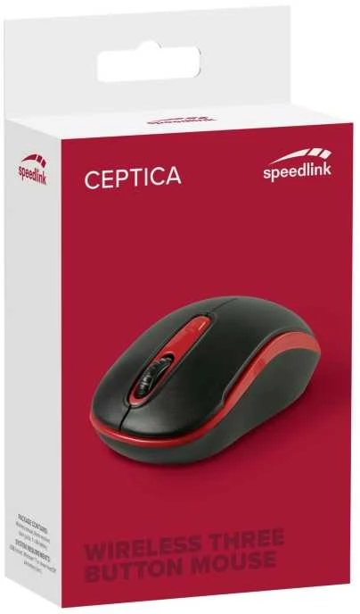 Speedlink pelė Ceptica Wireless, juodas/red (SL-630013-BKRD)