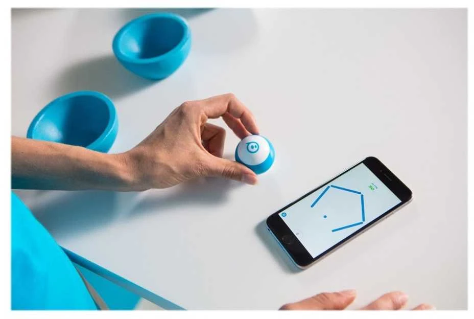 „Sphero Mini“ robotas kamuolys – robotas Mėlyna/ baltas, plastikinis, ne