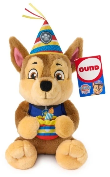 Spin Master Paw Patrol - Gund gimtadienio pliušinis žaislas Chase 24 cm (6075036)