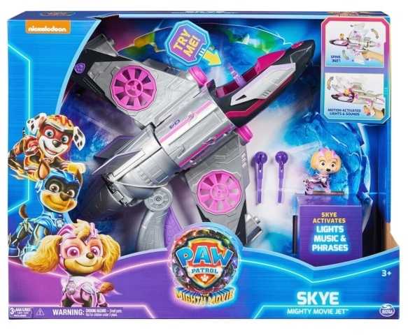 Spin Master PAW Patrol The Mighty Movie - Lėktuvas "Skyes" su garso ir šviesų efektais