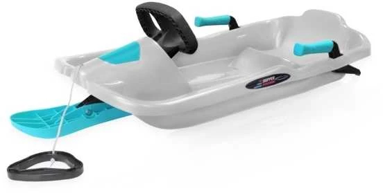 Gizmo_Riders Corbysport Plastkon – Skipper sanki su vairaračiu – balta