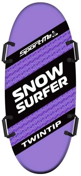Sportme Snow Surfer Twintip 115 - kahden istuttava liukuri, violetti
