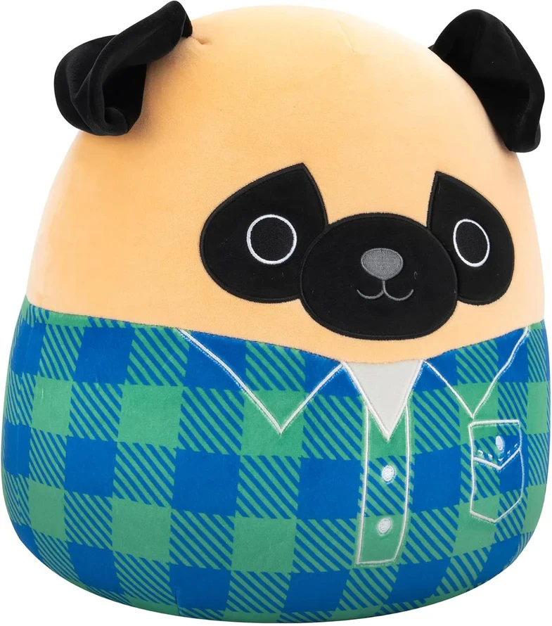 SQUISHMALLOWS Pliušinis žaislas - Mopsas, 30 cm