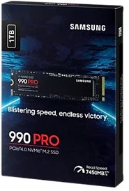 Kietasis vidinis diskas Samsung 990 PRO 1000 GB, SSD form factor M.2 2280, SSD sąsaja PCIe Gen4x4, Rašymo greitis 6900 MB/s, Skaitymo greitis 7450 MB/s