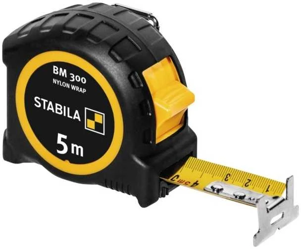 Ruletė BM300 dvipusė metrinė skalė 27mm x 5m, Stabila