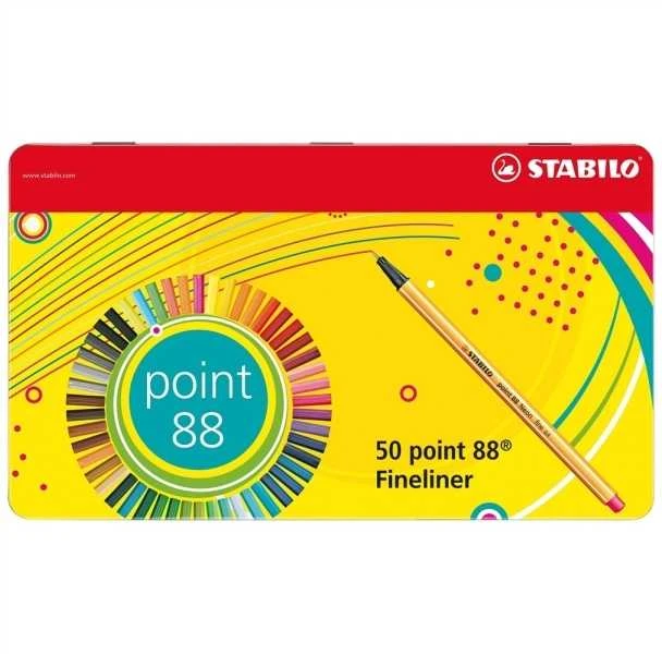 Stabilo STABILO POINT 88 50 vnt. KIETOJI PAKUOTĖ