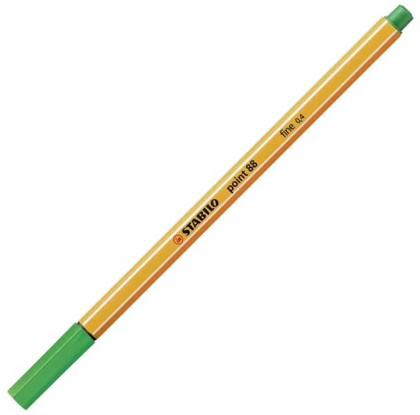 Stabilo point 88 žalias pluoštinis rašiklis