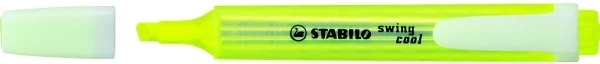 STABILO swing cool Pastel, 1 pc(s), Geltona, Chisel tip, Baltas, Geltona, 1 mm, 4 mm