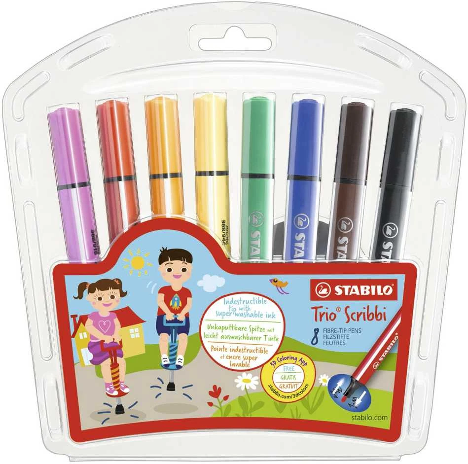 Stabilo - Trio Scribbi, 8 pc