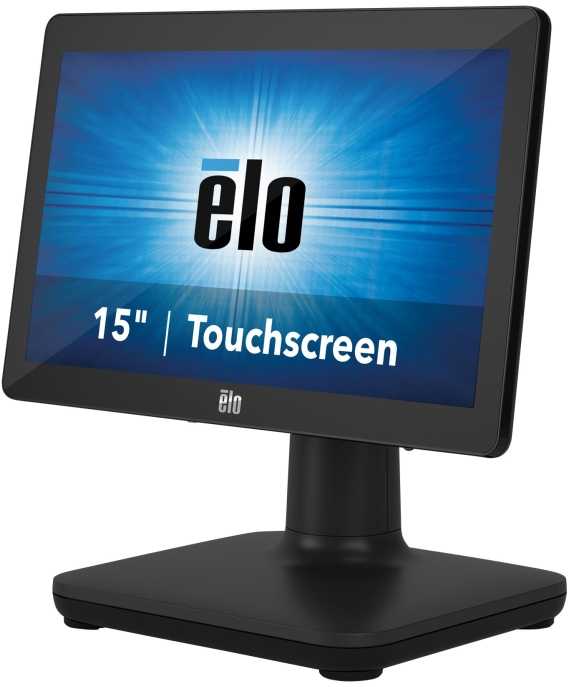 Monitorius Elotouch ELOPOS SYSTEM 15IN WIDE W10 I3/8/128GB SSD PCAP 10-TOUCH Juodas