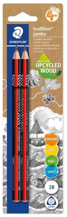 Staedtler STAEDTLER Bleistift Tradition Jumbo 2B Dreikantform 2Stk. retail