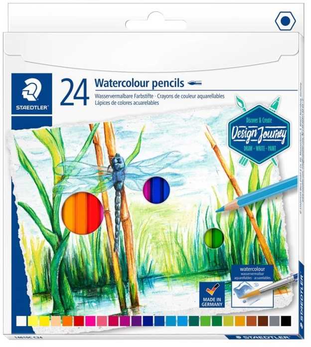 Staedtler akvareliniai pieštukai 24 spalvos