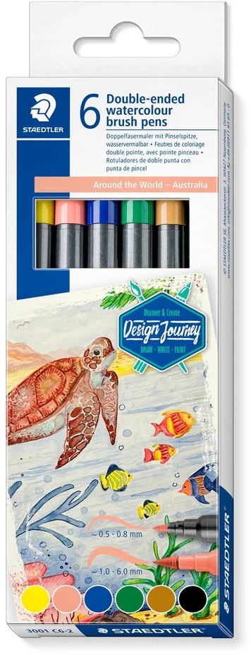 Staedtler „Design Journey“ Aplink pasaulį Australija rinkinys mažmeninei prekybai