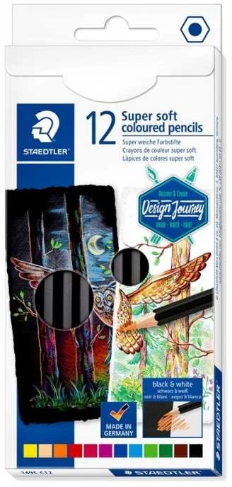 Staedtler 3004, Daugiaspalvis, 12 vnt., Tušinukas + Plunksnakotis