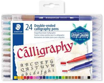 Staedtler kaligrafijos žymekliai, 2.0/3.5mm, 24 vnt.