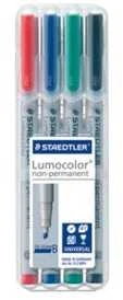 Staedtler STAEDTLER Folienstift Lumocolor B nonperm 4St