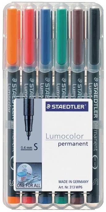 Staedtler STAEDTLER Folienstift Lumocolor S perm 6St