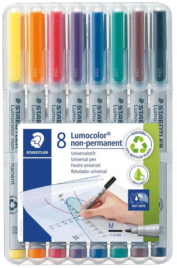 Staedtler Staedtler 315 WP8 marker 1 vnt. Juodas, Mėlyna, Ruda, Žalias, Oranžinė, Raudona, Violetinis, Geltonas