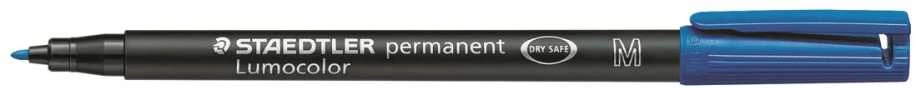 Staedtler STAEDTLER folijos rašiklis Lumocolor perm M mėlyna 10 vnt