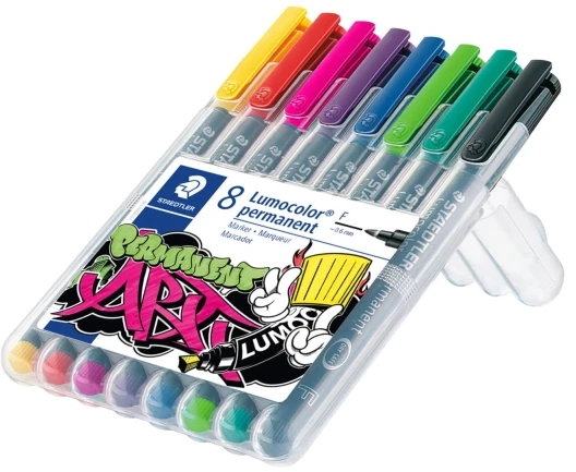 Staedtler Foilbook Lumocolor ART F neperšlampamas 8 spalvos