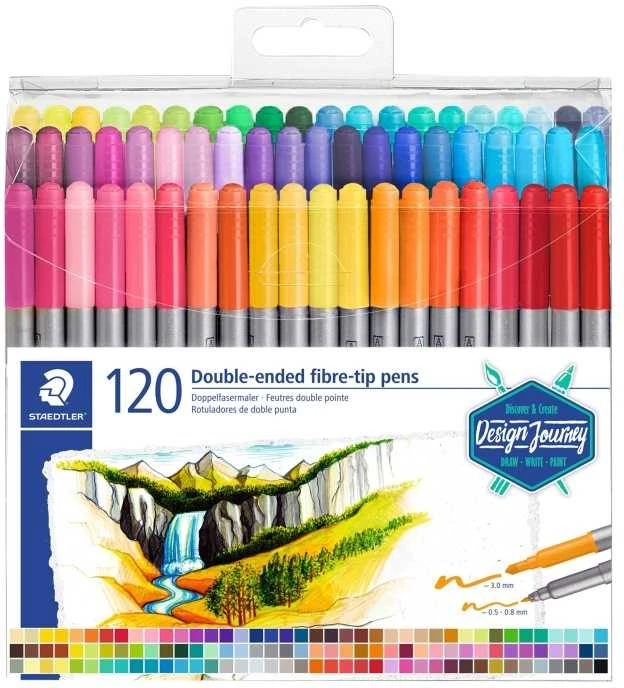 Staedtler - Dvigubi žymekliai - 120 vnt. (3200 TB120)