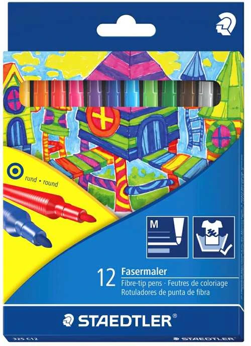 Flomasteriai STAEDTLER Noris Club, 12 vnt.