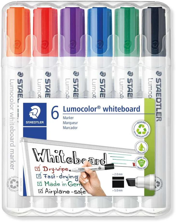 Staedtler STAEDTLER lentos žymeklis Lumocolor 6st Box