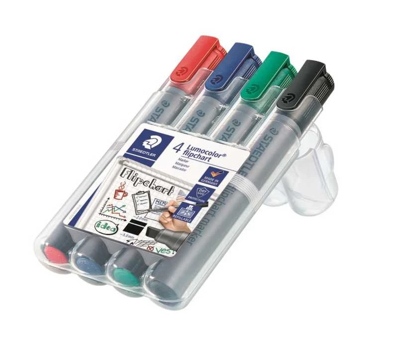 Staedtler Lumocolor flomasterio žymeklis, 4 vnt. dėžutėje
