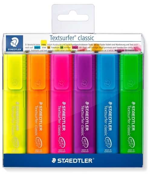 Staedtler STAEDTLER Textmarker Textsurfer clas 6St Dėklas