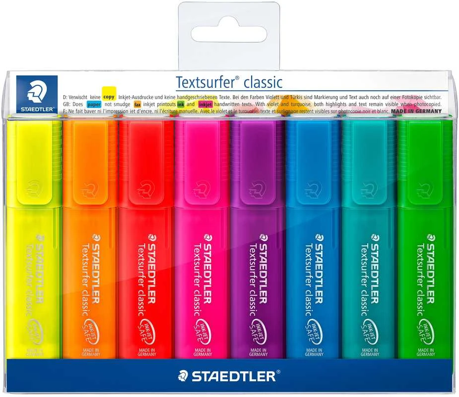 Staedtler Classic biuro paryškintuvas 8 spalvų