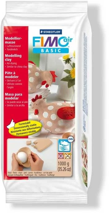 Staedtler Fimo Air Basic 8101-43 džiūstantis modelinas 1kg - Flesh