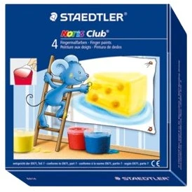 Dažai piešti pirštais STAEDTLER Noris Junior, 4 vnt.