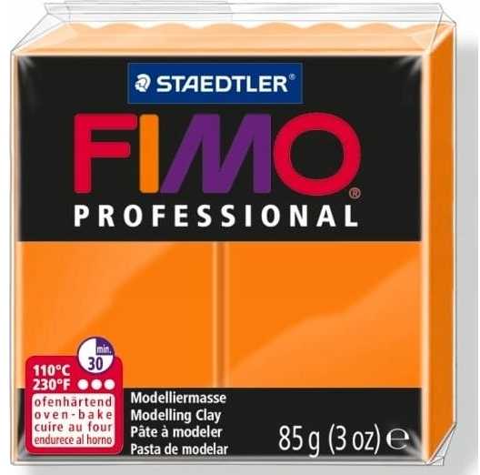 Modeliavimo masė - Fimo Professional - Oranžinė - 85 g - Kietėja krosnyje - Lengva apdoroti