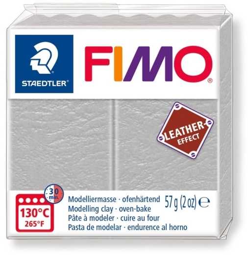 Modelinas FIMO, odos efektas, 57 g, šviesiai pilka sp.