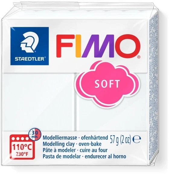 Staedtler modelinas Fimo, baltas 