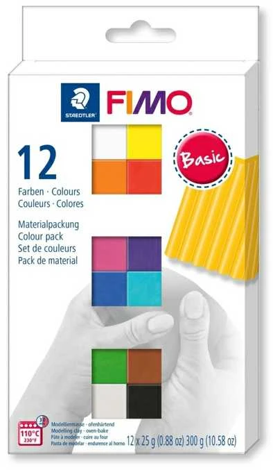 FIMO minkštas rinkinys 12x25g - bazinis (8023 C12-1)