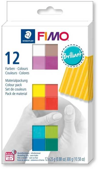 Staedtler FIMO minkštas rinkinys, 12 x ½ blokelių (8023 C12-2)
