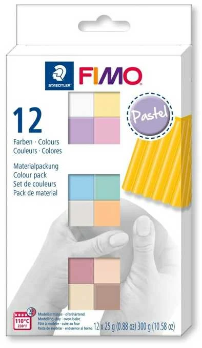 Staedtler FIMO 8023 C, Modelis, Įvairių spalvų, Suaugusiesiems, 12 vnt., 110 °C, 30 min.