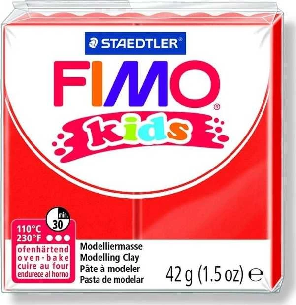 Fimo Plastikiniai masė termoreaktyviosios Vaikų raudona 42g