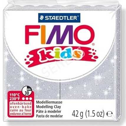 Staedtler Modeliavimo pasta - Fimo - Vaikams - Balta su blizgučiais - 42 gramai - Lanksti ir lengva formuoti