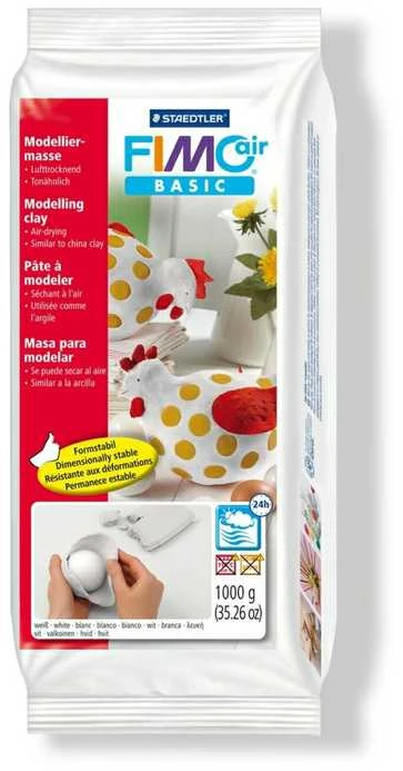 Staedtler Masa modelarska Fimo air basic 1kg balta