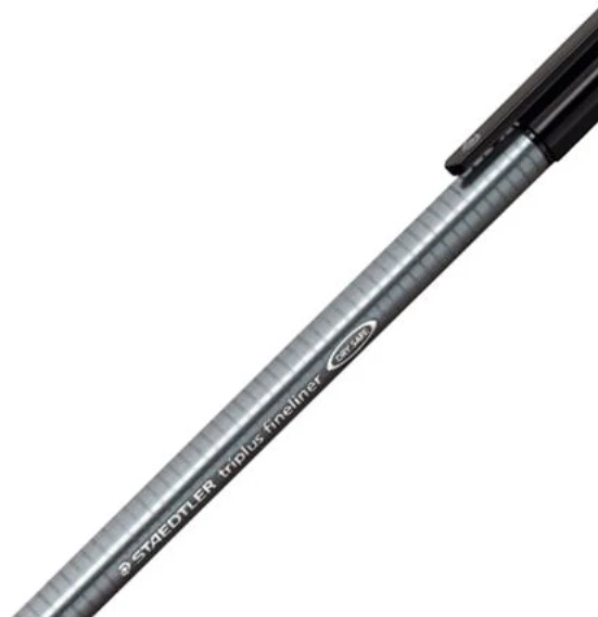 Vienkartinis rašiklis STAEDTLER TRIPLUS FINELINER 334, 0,3 mm, juoda