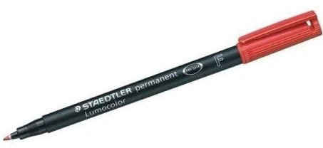 Staedtler Foliopis Lumocolor ST318-2 raudona (10vnt) (179592)