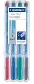 Staedtler STAEDTLER Folienstift Lumocolor correct F 4ST