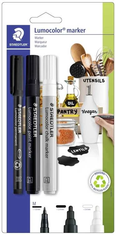 STAEDTLER žymeklių rinkinys Lumocolor 3 vnt. BK mažmeninė prekyba