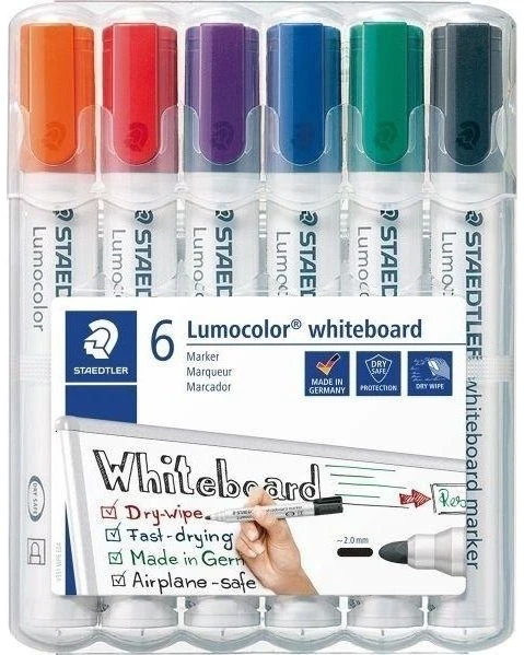 Staedtler Marker Lumocolor skirtas 6 spalvų lentoms