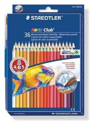 Staedtler Noris Club akvarelinių pieštukų dėžutė su teptuku